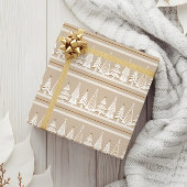 ホリデーエバエレガントーグリーンフォレストツリーズクリスマス ラッピングペーパー