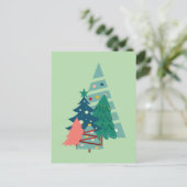 ホリデーエバーグリーンデザイン ポストカード (スタンド正面)