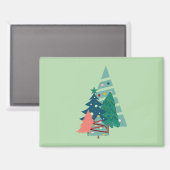 ホリデーエバーグリーンデザイン マグネット (正面/裏面)