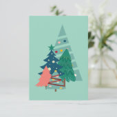 ホリデーエバーグリーンデザイン 招待状 (スタンド正面)