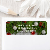 ホリデーエバーグリーン差出人住所ラベル ラベル (インサイチュ)