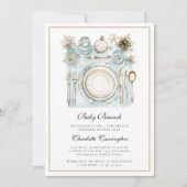 ホリデーエレガントベビーブルンチベビーシャワー招待状 招待状 (正面)