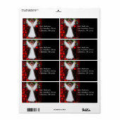 ホリデーエンジェルクリスマス住所 シール (フルシート)