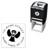 ホリデーエンジェルサーキュラー差出人住所 セルフインキングスタンプ (インサイチュ)