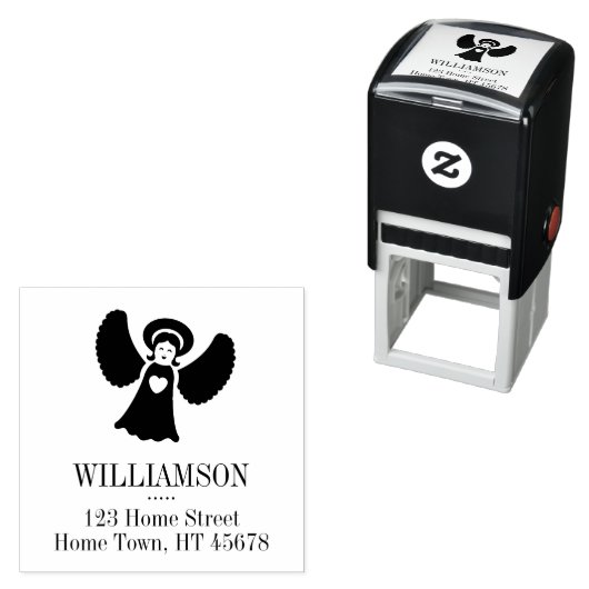 ホリデーエンジェルスクエア差出人住所 セルフインキングスタンプ (インサイチュ)