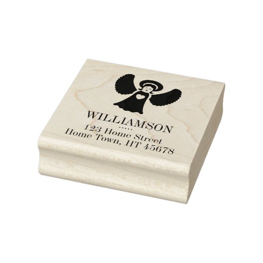 ホリデーエンジェルスクエア差出人住所 ラバースタンプ (スタンプ)