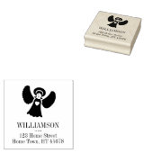 ホリデーエンジェルスクエア差出人住所 ラバースタンプ (押印)