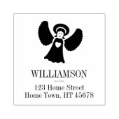 ホリデーエンジェルスクエア差出人住所 ラバースタンプ (インプリント)