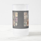 ホリデーエンジェルズマグ – カスタマイズ可能 フロストグラスビールジョッキ (中央)