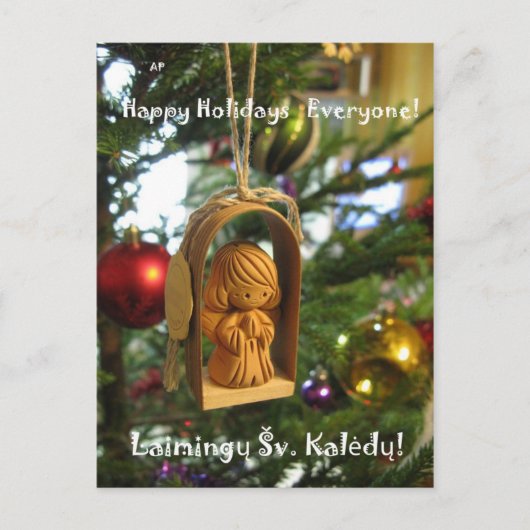 ホリデーエンジェルリトアニアハガキ シーズンポストカード (正面)