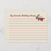 ホリデーエンジェルレシピカード シーズンポストカード (正面/裏面)