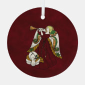 ホリデーエンジェル ガラスオーナメント (裏面)