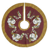 ホリデーエンジェル ブラッシュドポリエステルツリースカート (正面)