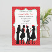 ホリデーオフィスパーティの招待状 招待状 (スタンド正面)
