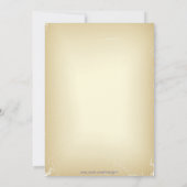 ホリデーオフィスパーティーレッドオーナメント招待状 招待状 (裏面)