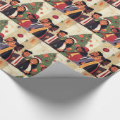 ホリデーオフィスパーティー ラッピングペーパー (角)