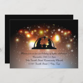 ホリデーオブライツ出生 – クリスマス招待状 招待状 (正面/裏面)