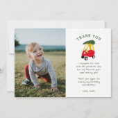 ホリデーオンダーフル誕生日写真サンキューカード 招待状 (正面)