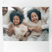 ホリデーオーナメントと星 三つ折りクリスマスカード (内部最初)