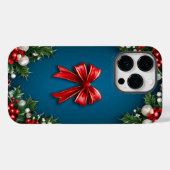 ✨ ホリデーオーナメントの輝き 🎀💙 クリスマス Case-Mate iPhoneケース (裏面 (横))