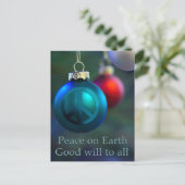 ホリデーオーナメントウィズピースサイン シーズンポストカード (スタンド正面)