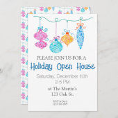 ホリデーオーナメントパーティー招待状 招待状 (正面/裏面)