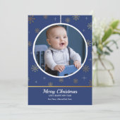 ホリデーオーナメント写真グリーティングカード シーズンカード (スタンド正面)