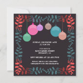 ホリデーオーナメント取引所クリスマスパーティー 招待状 (裏面)