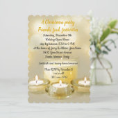 ホリデーオープンハウスカクテルパーティーゴールデンキャンドル 招待状 (スタンド正面)