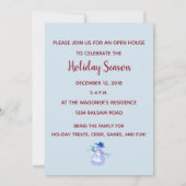ホリデーオープンハウスクリスマスパーティの招待状 招待状 (裏面)