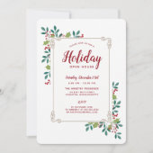 ホリデーオープンハウスフェスティバルフローラフレーム 招待状 (正面)