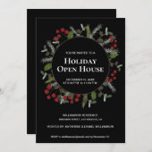 ホリデーオープンハウスホリーリースフェスティバルファミリー 招待状 (正面/裏面)