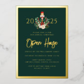 ホリデーオープンハウス・くるみ割り人形クリスマスパーティー 箔招待状 (正面)