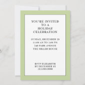 ホリデーオープンハウス 招待状 (裏面)