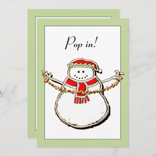 ホリデーオープンハウス 招待状 (正面/裏面)