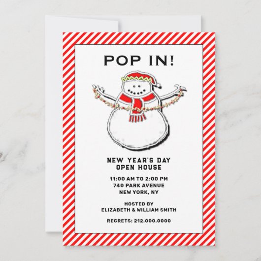 ホリデーオープンハウス 招待状 (正面)