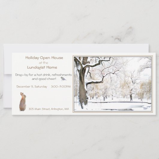 ホリデーオープンハウス：招待状 招待状 (正面)