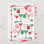 ホリデーカクテルクリスマスパーティの招待状 招待状 (裏面)