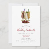 ホリデーカクテルクリスマスパーティー 招待状 (正面)