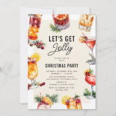 ホリデーカクテルクリスマスパーティー 招待状 (正面)