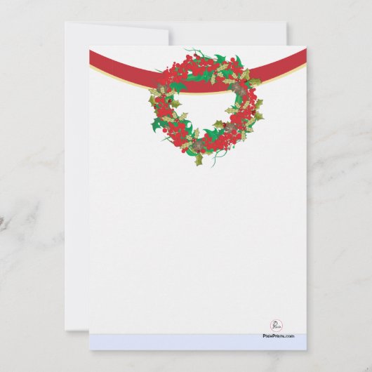 ホリデーカクテルパーティの招待状 招待状 (裏面)