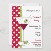 ホリデーカクテルパーティの招待状 招待状 (正面)