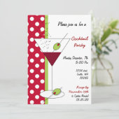 ホリデーカクテルパーティの招待状 招待状 (スタンド正面)