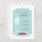 ホリデーカクテルパーティの招待状 招待状 (正面)