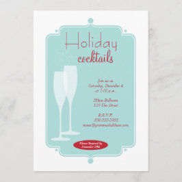 ホリデーカクテルパーティの招待状 招待状