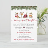 ホリデーカクテルパーティの招待状 招待状 (スタンド正面)