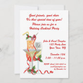 ホリデーカクテルパーティの招待状 招待状 (正面)