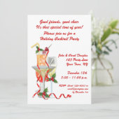 ホリデーカクテルパーティの招待状 招待状 (スタンド正面)