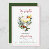 ホリデーカクテルパーティー 招待状 (正面/裏面)