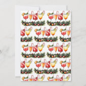ホリデーカクテルフェスティバルドリンクスクリスマスパーティー 招待状 (裏面)
